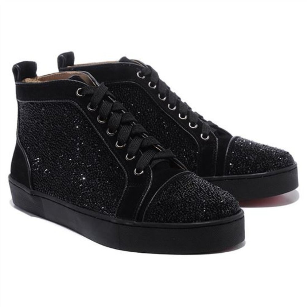 Christian Louboutin Louis Strass Sneakers Black Size - US9=EUR43